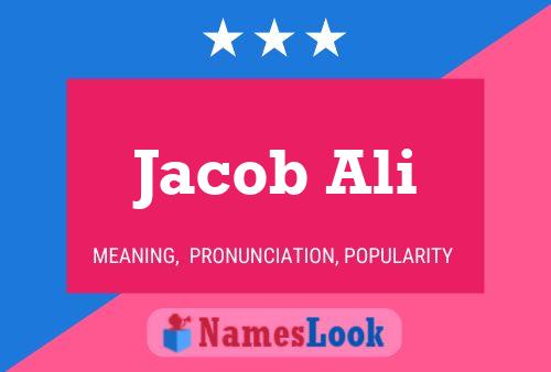 ملصق اسم Jacob Ali