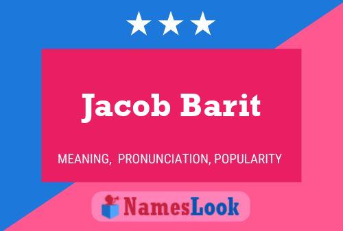 ملصق اسم Jacob Barit