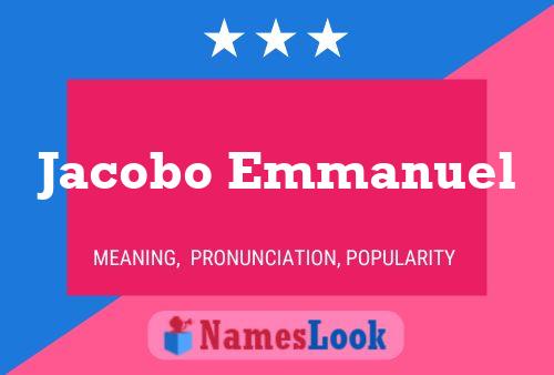 ملصق اسم Jacobo Emmanuel