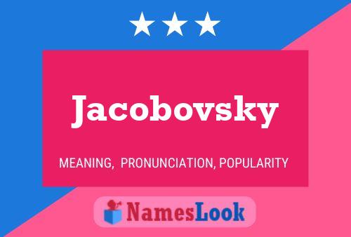 ملصق اسم Jacobovsky