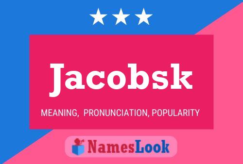 ملصق اسم Jacobsk