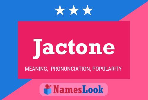 ملصق اسم Jactone