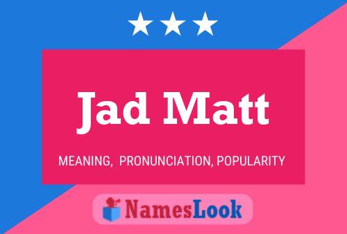 ملصق اسم Jad Matt