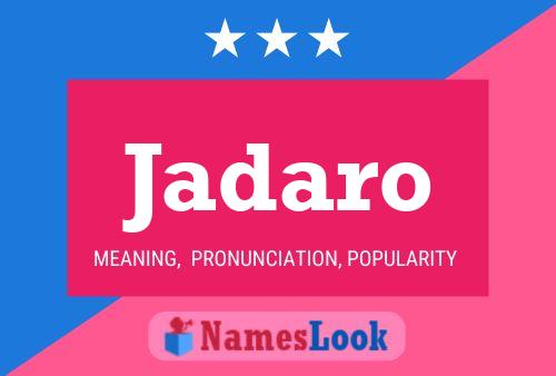 ملصق اسم Jadaro