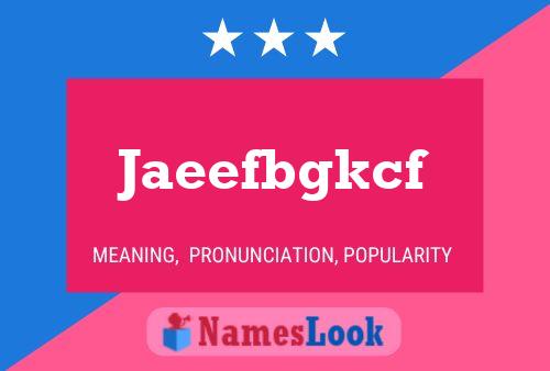 ملصق اسم Jaeefbgkcf