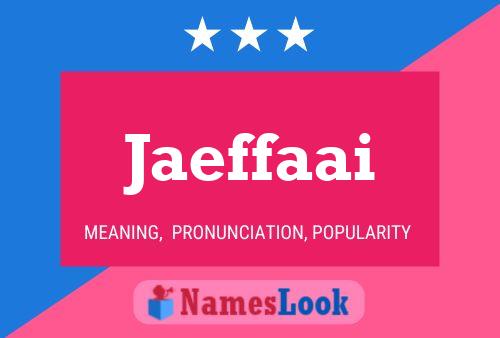 ملصق اسم Jaeffaai