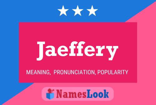 ملصق اسم Jaeffery