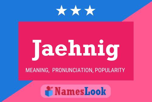 ملصق اسم Jaehnig