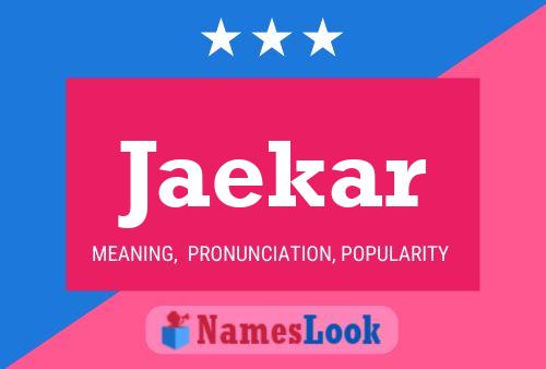 ملصق اسم Jaekar