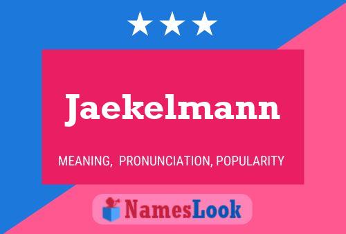 ملصق اسم Jaekelmann