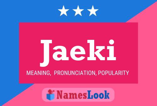 ملصق اسم Jaeki