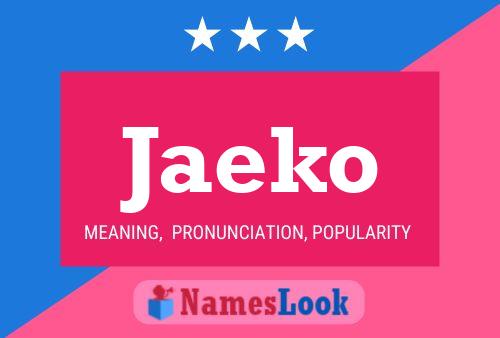 ملصق اسم Jaeko