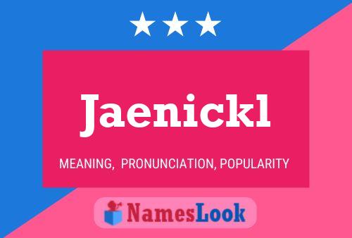 ملصق اسم Jaenickl