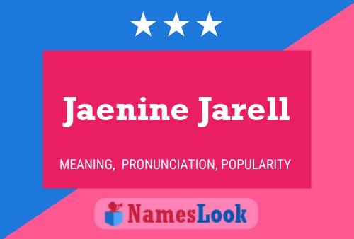 ملصق اسم Jaenine Jarell