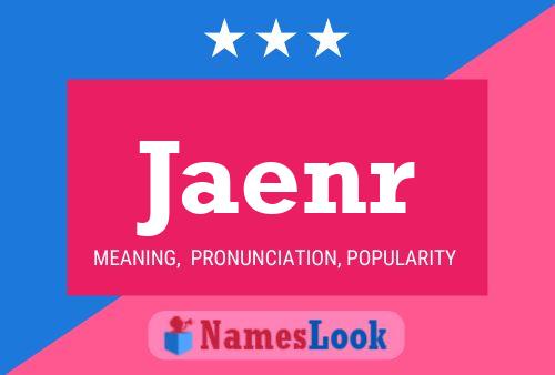 ملصق اسم Jaenr