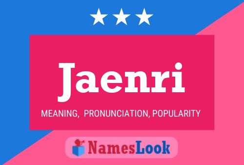 ملصق اسم Jaenri