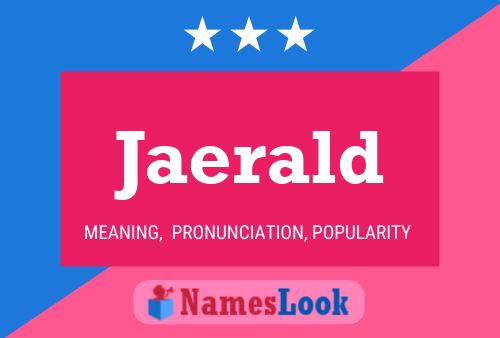 ملصق اسم Jaerald