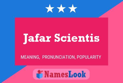 ملصق اسم Jafar Scientis