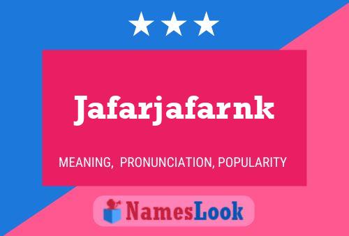 ملصق اسم Jafarjafarnk