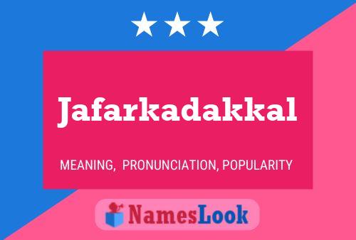 ملصق اسم Jafarkadakkal