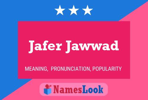 ملصق اسم Jafer Jawwad