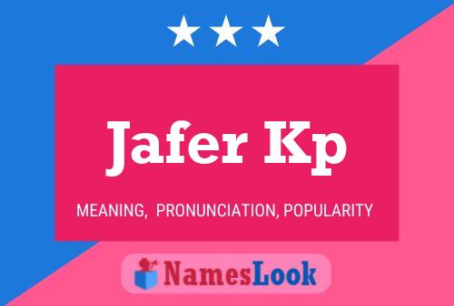 ملصق اسم Jafer Kp