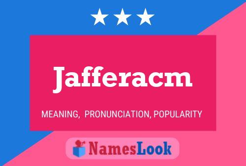 ملصق اسم Jafferacm