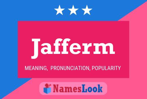 ملصق اسم Jafferm