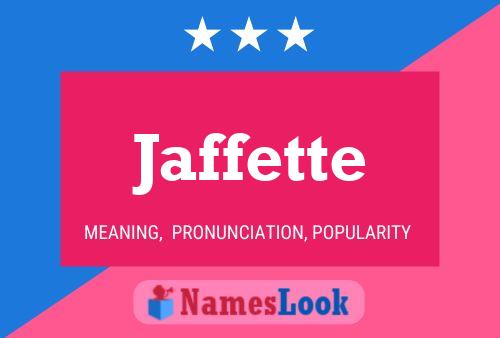 ملصق اسم Jaffette