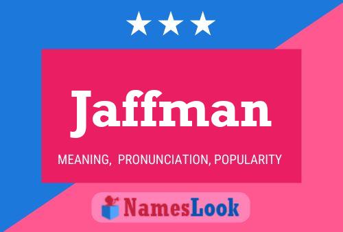 ملصق اسم Jaffman