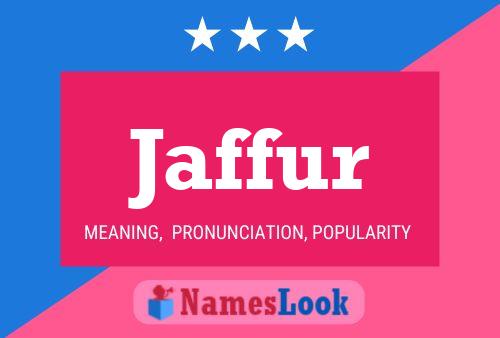 ملصق اسم Jaffur