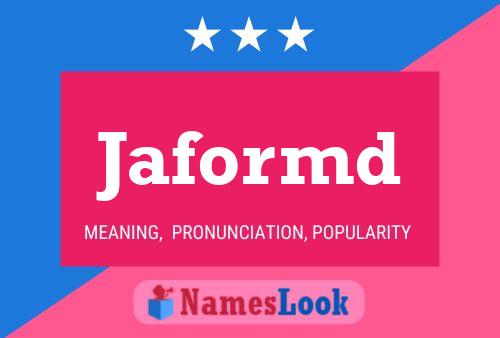 ملصق اسم Jaformd