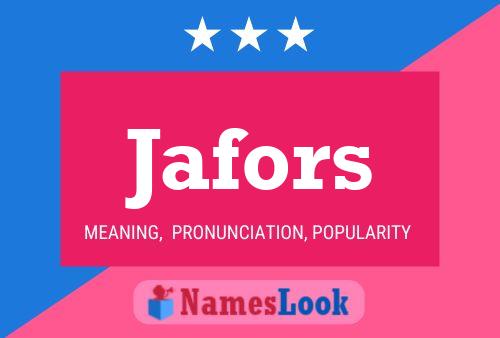 ملصق اسم Jafors