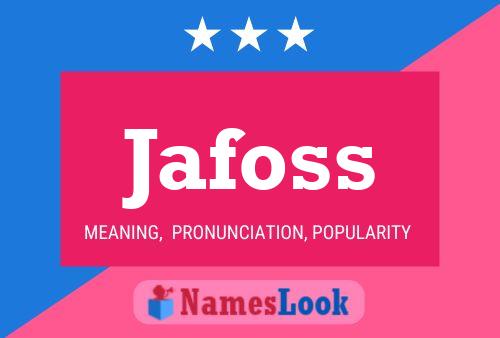 ملصق اسم Jafoss