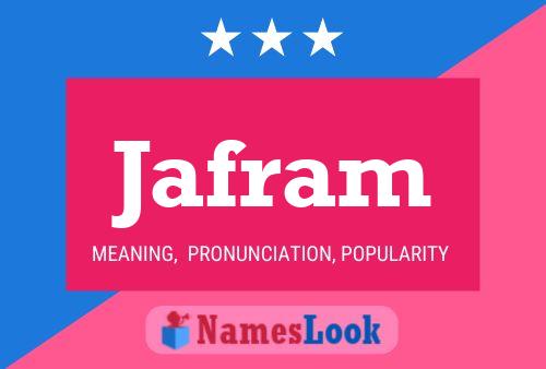 ملصق اسم Jafram