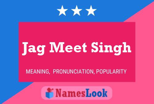 ملصق اسم Jag Meet Singh