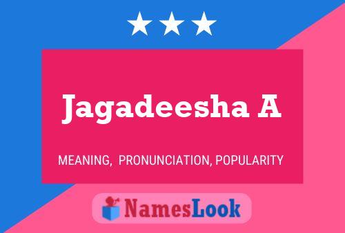 ملصق اسم Jagadeesha A