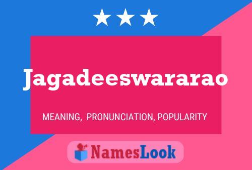 ملصق اسم Jagadeeswararao