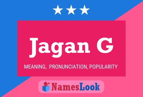 ملصق اسم Jagan G