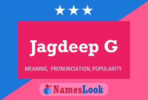 ملصق اسم Jagdeep G