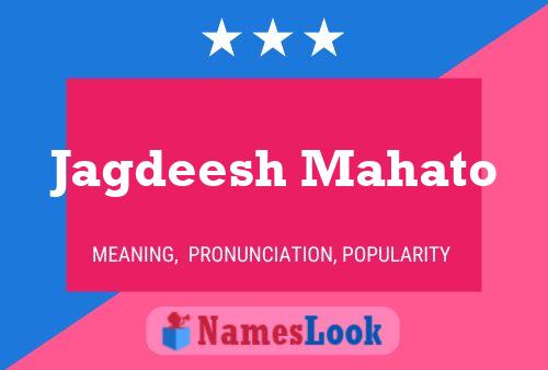 ملصق اسم Jagdeesh Mahato