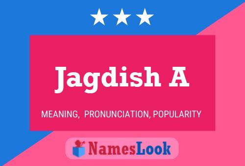 ملصق اسم Jagdish A