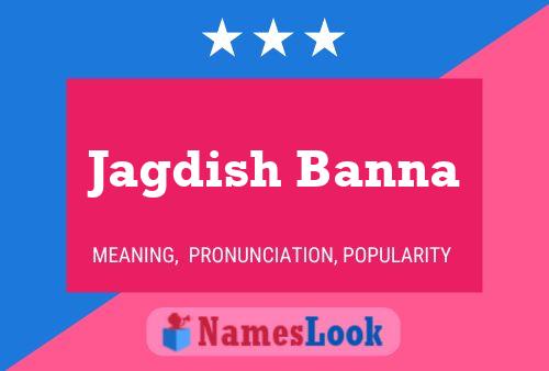 ملصق اسم Jagdish Banna