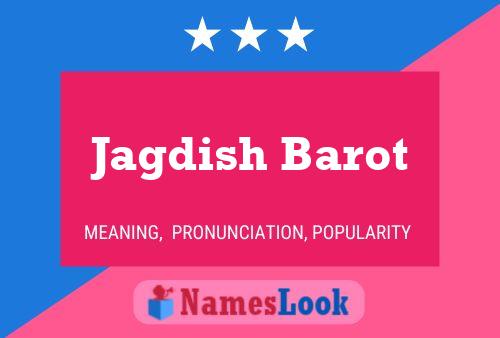 ملصق اسم Jagdish Barot