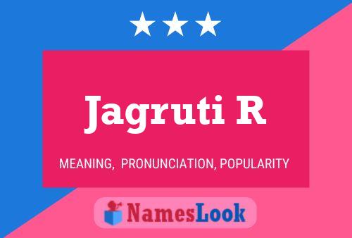 ملصق اسم Jagruti R