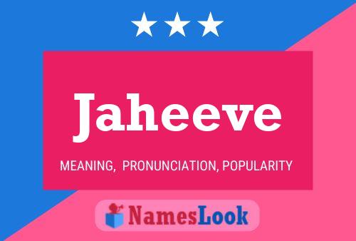 ملصق اسم Jaheeve