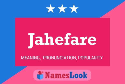 ملصق اسم Jahefare