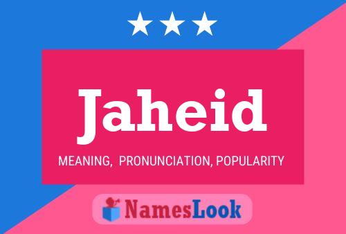 ملصق اسم Jaheid