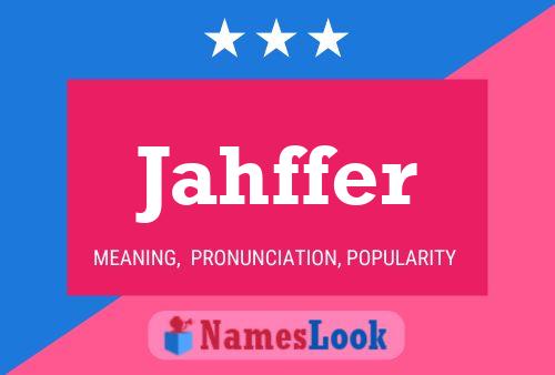 ملصق اسم Jahffer