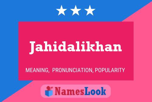 ملصق اسم Jahidalikhan